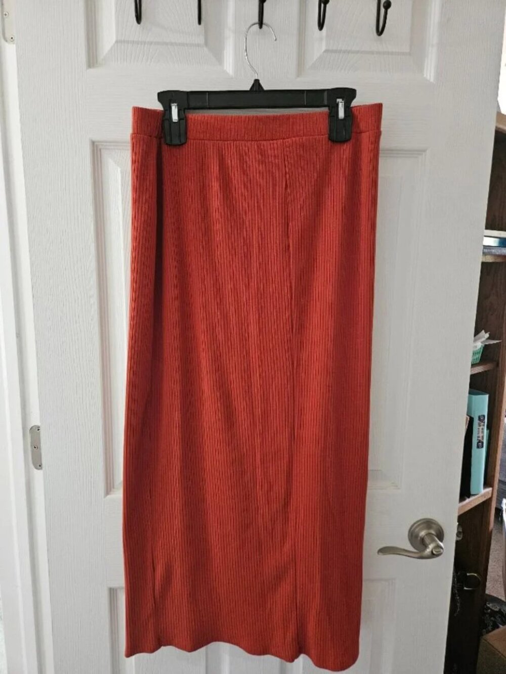 Old Navy Ribbed Midi Skirt Bronzed Amber Size Large